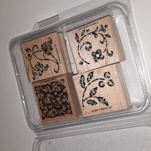 Stipple Stencils rubber Stampin up Stamp Set